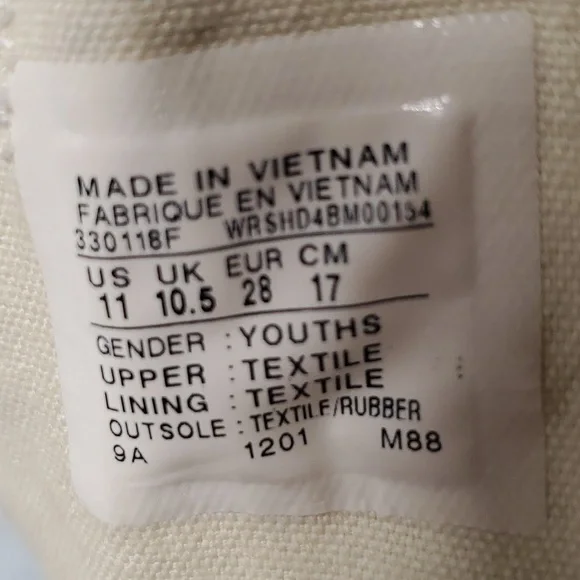 CONVERSE ALL STAR GIRLS BLUE SHOES SIZE 11 - Picture 11 of 12